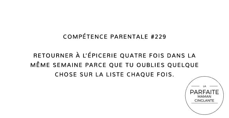 COMPTENCE 229 ÉPICERIE