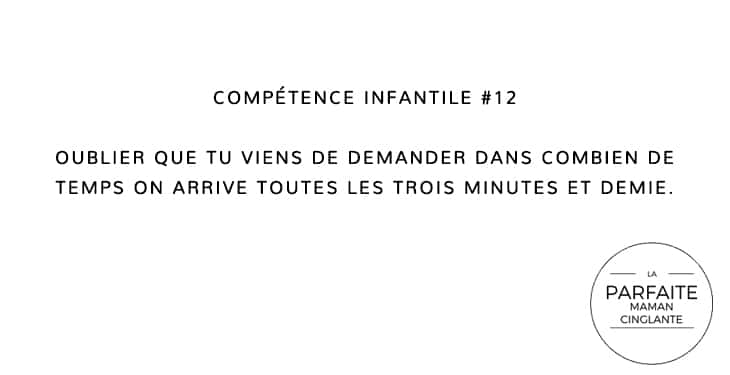 COMPETENCE INFANTILE 12 ON ARRIVE