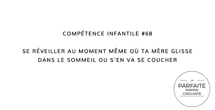 COMPETENCE INFANTILE 68 SOMMEIL