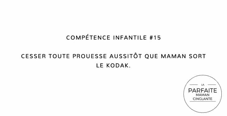 COMPETENCE INFANTILE 15 KODAK