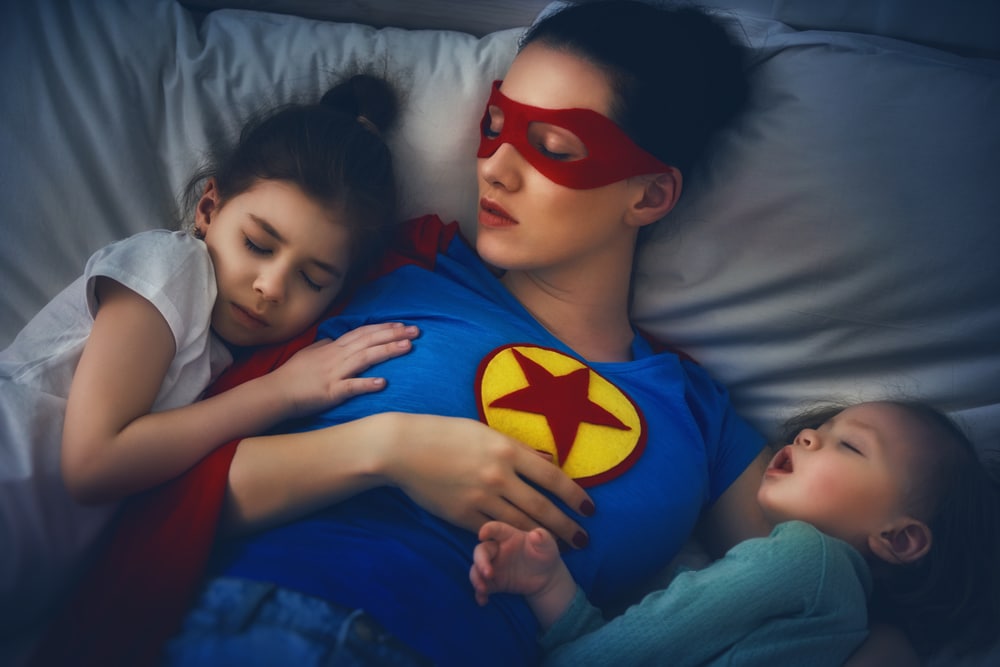superwoman with kids