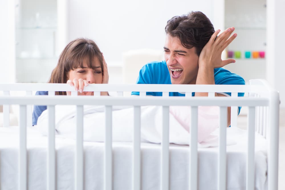 stressed parents with newborn