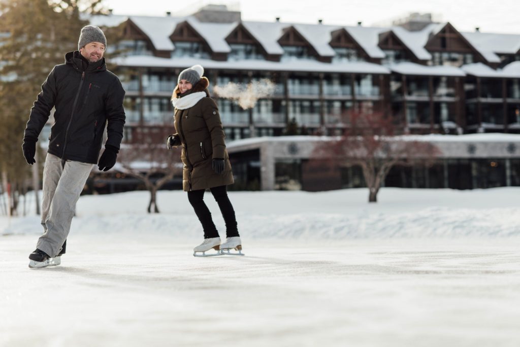 Hôtel-resort Entourage sur-le-Lac patinoire